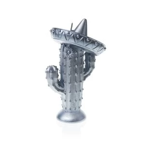 Image of Silver Cactus Sombrero Candle