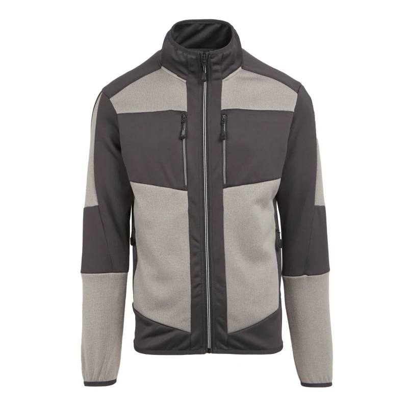 Image of Regatta Professional Mens Knitted Stretch Midlayer in Dark Grey Size: XS Dark Grey Male XS