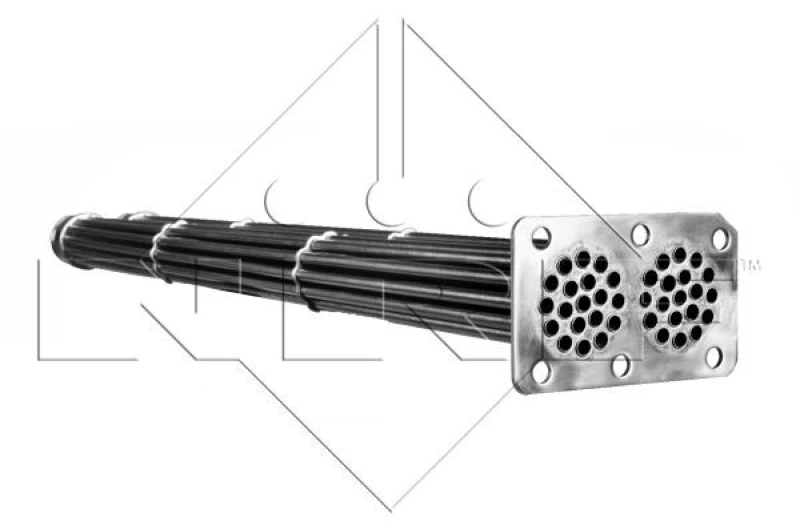 Image of NRF 48102 EGR Cooler EASY FIT with mounting parts Stainless Steel EGR Cooler (4032)
