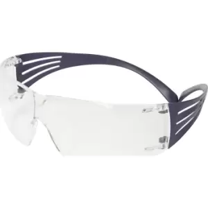 Image of 3M SecureFit 200 safety goggles, anti-fog coating, blue, clear lens