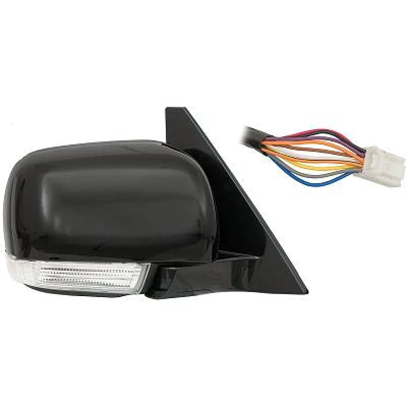 Image of DIEDERICHS 5845926 Wing mirror Right, black, with bulb, Complete Mirror Outside Mirror (50)