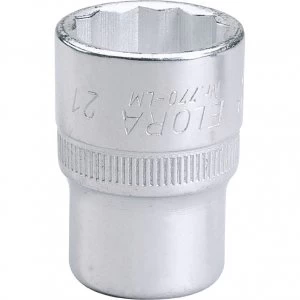 Image of Elora 1/2" Drive Bi Hexagon Socket Metric 1/2" 21mm