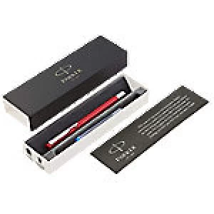Image of Parker Fountain Pen Vector Core Standard Red Barrel Medium Blue