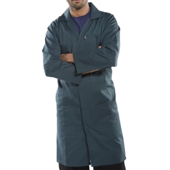 Image of Click Workwear Poly Cotton Warehouse Coat 42" Spruce Green Ref