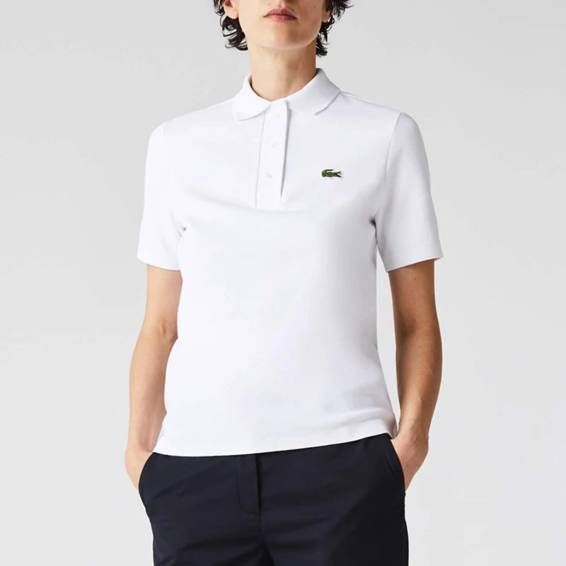 Image of Lacoste Regular Fit Polo Shirt - White White XS