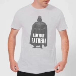 Image of Star Wars Darth Vader I Am Your Father Pose Mens T-Shirt - Grey - 3XL