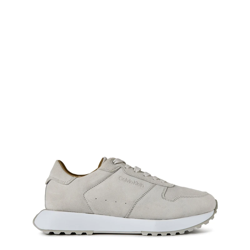 Image of Calvin Klein LOW TOP LACE UP SUEDE - Grey Grey 7