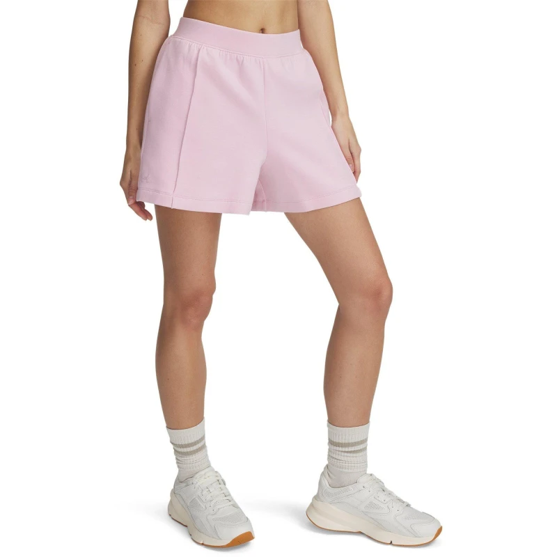 Image of Under Armour Fleece Jogger Shorts Pink female 14 (L)
