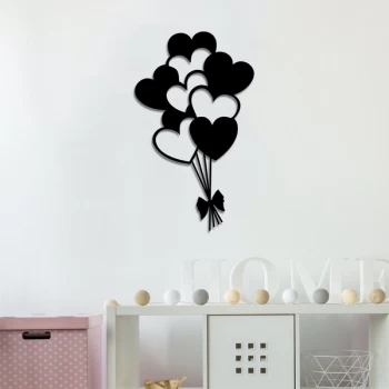 Image of Balloons - Black Decorative Metal Wall Accessory