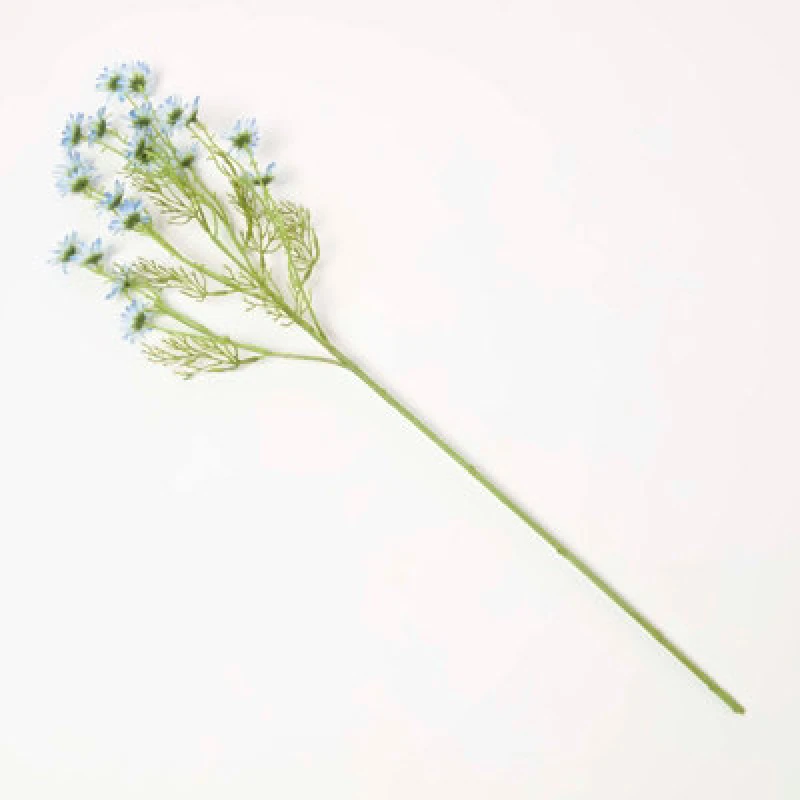 Image of Homescapes Artificial Blue Handcrafted Daisy Flower Stem, 72 Cm