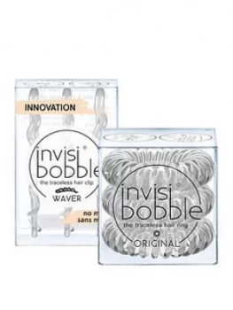 image of Invisibobble Crystal Clear Duo Hair Ties