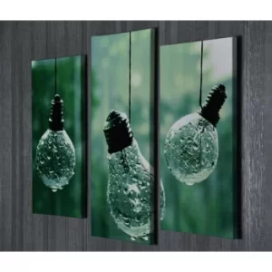 Image of UC55 Multicolor Decorative Canvas Painting (3 Pieces)