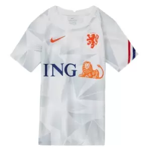 Image of 2020-2021 Holland Pre-Match Training Shirt (White) - Kids
