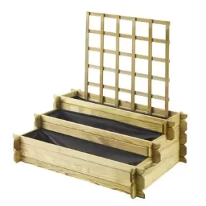 image of Cerland Angelic 3 Tiered Raised Bed with Trellis