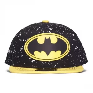Image of Dc Comics Batman Classic Logo Childrens Snapback Baseball Cap- Black/Yellow