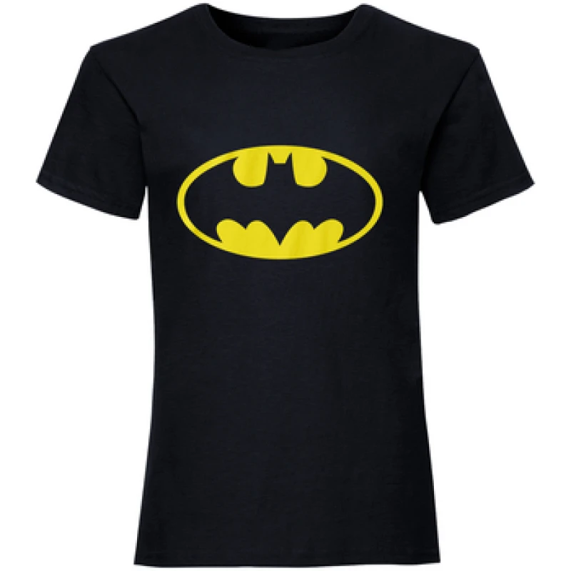 Image of Batman Batman Men Logo T-Shirt in Black Size: Small Black S Male 5059444939433