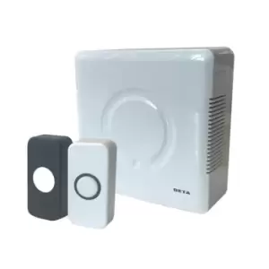 image of Deta Vimark Wired Door Bell Chime and Push Kit