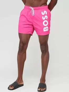 image of BOSS Octopus Swim Shorts - Pink, Size XL, Men