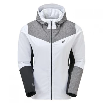 image of Dare 2b Ice Gleam Waterproof Ski Jacket - White/AluGry