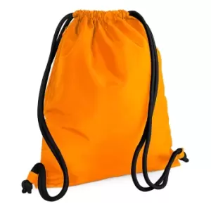 Image of Bagbase Icon Drawstring Bag/Gymsac (One Size) (Orange/Black)