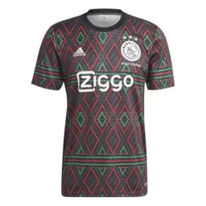 Image of adidas Ajax Third Pre Match T-Shirt Adults - Black
