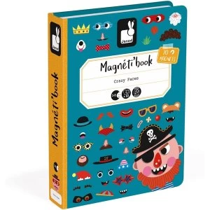 Image of Janod Magneti'Book Crazy Faces Game - Boy Version