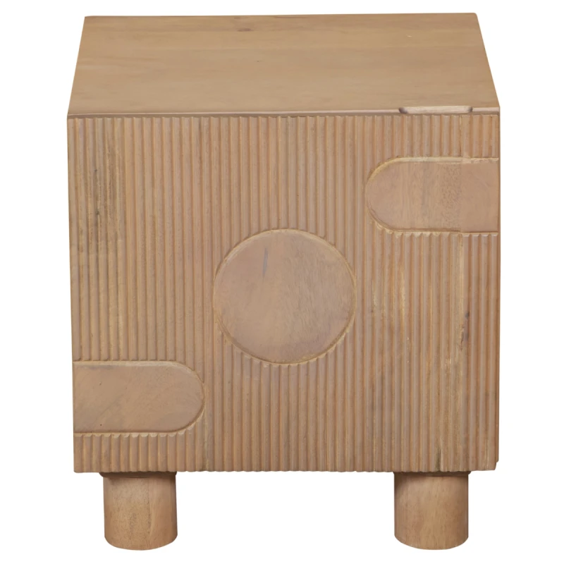 Image of Indian Hub Austin Solid Wood Bedside Table