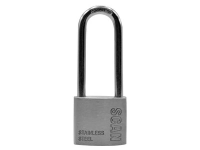 Image of Scan Stainless Steel Padlock 38mm Long Shackle