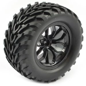 Image of Ftx Bugsta Mounted Wheel/Tyre Complete Pair - Black