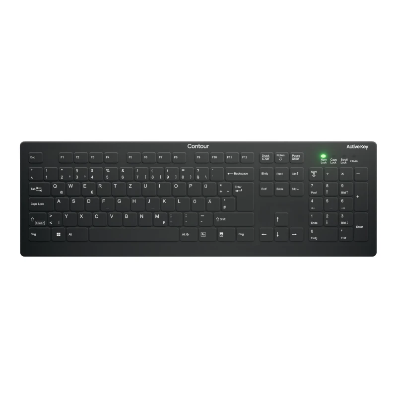 Image of Contour Design Active Key Contour QuickClean Medical Keyboard Removabl
