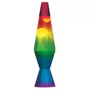 image of 14.5" Rainbow LAVA Lamp