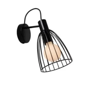 Image of Macarons Retro Wall Light - 1xE27 - Black