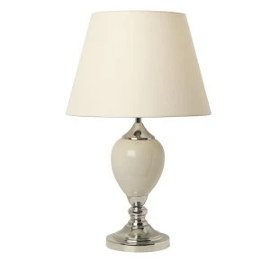 image of The Lighting and Interiors Group Marla Table Lamp - Cream