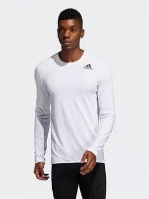 Image of Adidas Techfit Compression Long-Sleeve Top