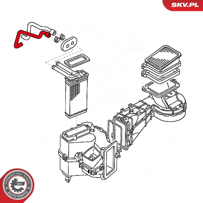 Image of ESEN SKV Radiator hose ESEN SKV 24SKV370