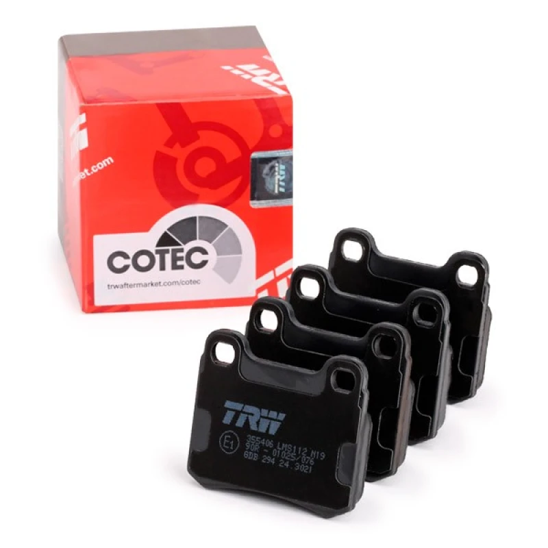 Image of TRW GDB294 Brake pad set not prepared for wear warning indicator Brake Pad Set,disc brake (402)