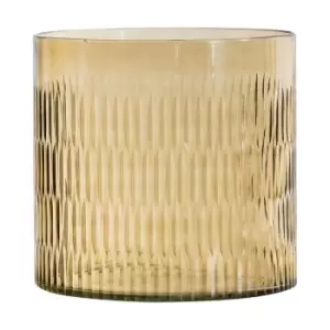 image of 20cm Gold Textured Candle Holder