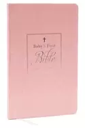 Image of kjv babys first new testament leathersoft pink red letter comfort print hol