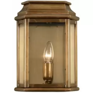 image of Loops - Outdoor IP44 Wall Light Aged Brass LED E27 100W d02504