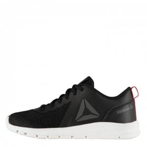 image of Reebok ReeRush Junior Boys Trainers - Black/Red/Wht