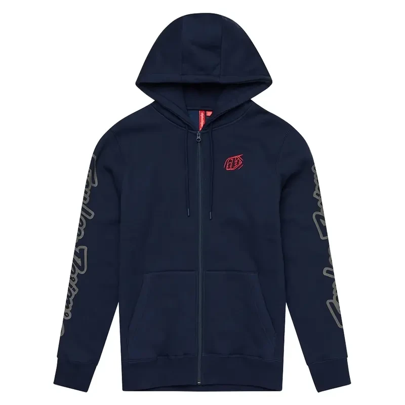 Image of Zip-up hoodie Troy Lee Designs Branded Bleu Male S