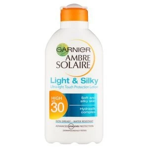 image of Ambre Solaire Light and Silky Sun Cream SPF30 200ml