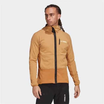 image of adidas Terrex Zupahike Hooded Fleece Jacket Mens - Mesa