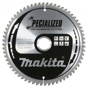 Image of Makita SPECIALIZED Aluminium Cutting Saw Blade 160mm 60T 20mm