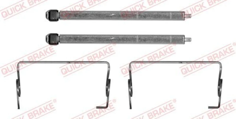 Image of QUICK BRAKE Brake pad fitting kit QUICK BRAKE 109-0071
