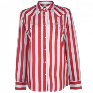 Image of Wrangler Oversized Shirt - Formula Red