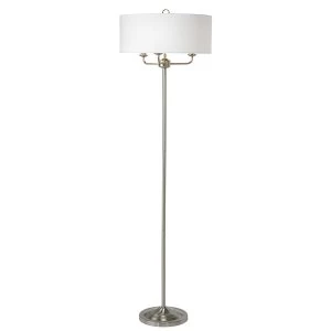 Image of Village At Home Grantham Floor Lamp - Nickel