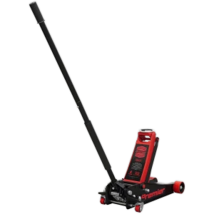 image of Sealey Premier Rocket Lift Trolley Jack 4 Tonne Red