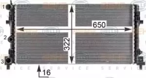 x1 Behr Heat Exchanger 8MK376902-004 with Screw Genuine replacement Made in CN