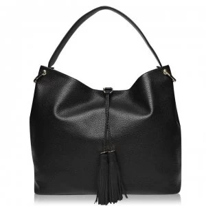 Image of Ted Baker Demmi Soft Leather Hobo Bag - black